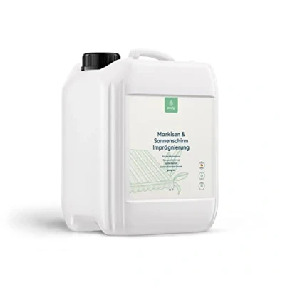 Imagen de eco:fy Toldo impermeabilizante para toldos y sombrillas, protección contra la humedad suciedad, resistente a los rayos UV (5 litros)