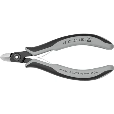 Imagen de Knipex Alicate universal de fuerza &quot;Lineman&quot; modelo americano negro atramentado, con fundas multicomponentes 240 mm (cartulina autoservicio/blíster) 09 02 SB