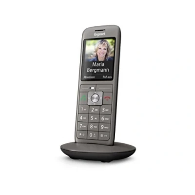 Imagen de Gigaset CL660HX Analog/DECT Telephone Identificador de Llamadas Antracita Teléfono (Terminal inalámbrico, Altavoz, 400 entradas, Sin contestador)