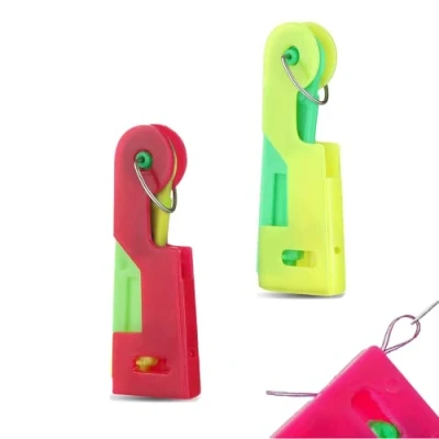 Imagen de 2 Piezas Enhebrador de Aguja, Enhebradores Agujas Plástico, Máquina Coser, para Coser y Manualidades(Color Aleatorio)