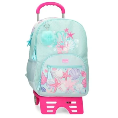 Imagen de Movom I Love Sea Life Mochila Escolar con Carro Azul 33x46x17 cms Poliéster 25,81L