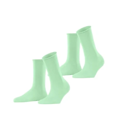 Imagen de ESPRIT Basic Pure 2 Pack W SO algodón unicolor pares, Calcetines Mujer, Verde (After Eight 7134), 39 42