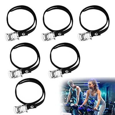 Imagen de HENGBIRD 6 Clips para los Dedos de pies, Correa Pedal Bicicleta estática, Universal Bicicletas estacionarias, Ciclismo al Aire Libre y Interior