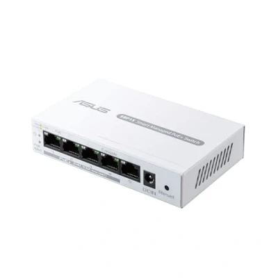 Imagen de ASUS ExpertWiFi EBP15 Switch PoE+ gestión de 5 Puertos GbE, 4 PoE+, 60 W, Compatible con Puntos Acceso PoE, cámaras IP, teléfonos VoIP, centralizada Router