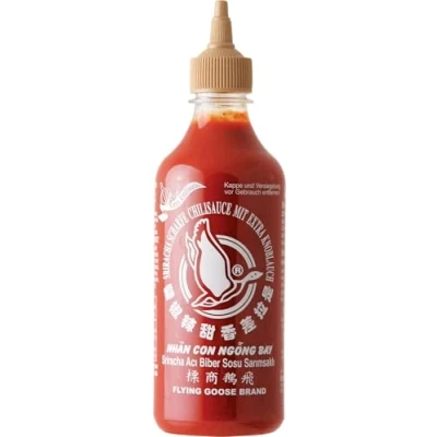 Imagen de Flying Goose Salsa De Chile Sriracha Con Ajo, Picante, 455 ml