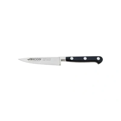 Imagen de Arcos Serie Lyon Cuchillo Mondador Hoja de Acero Inoxidable Forjado NITRUM 100 mm Mango Polioximetileno (POM) Color Negro