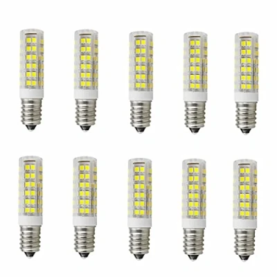 Imagen de Jiotouhu Bombilla LED E14 7W, Equivalente a Lámpara Halógena de 70W, Luz Blanca Fría 6500K, 1200Lm Maíz Bombillas, 360 Ángulo Haz, No Regulable Paquete 10