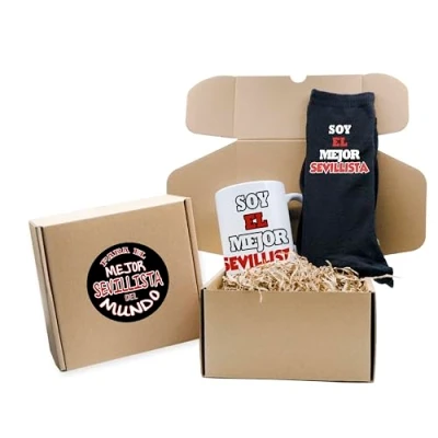 Imagen de LINFORMAL PACK REGALO FUTBOL SEVILLA TAZA SEVILLISTA CALCETIN (PACK SEVILLISTA)