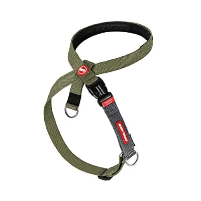 Imagen de EzyDog Arnés antitirones para perros pequeños, medianos y grandes, accesorios de entrenamiento perros, reflectante, tamaño ajustable (M, verde)
