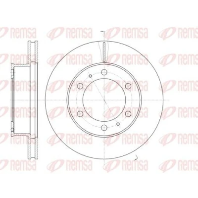 Imagen de REMSA 61205.10 Disco de freno Eje delantero 297,2, 297,2 25 6 ventilado TOYOTA: HILUX 3 Pick up