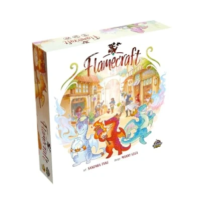 Imagen de Flamecraft Board Game Strategy Dragon Fantasy Fun Family for Kids and Adults Ages 10+ 1 5 Players Average Playtime 60 Minutes Made by Lucky Duck Games