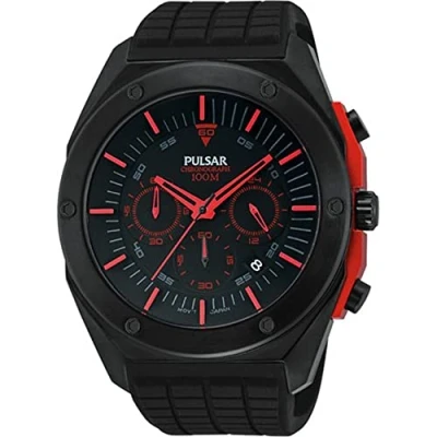 Imagen de PULSAR OUTLET Reloj Analógico para Hombre de Cuarzo con Correa en Caucho 4894138022791