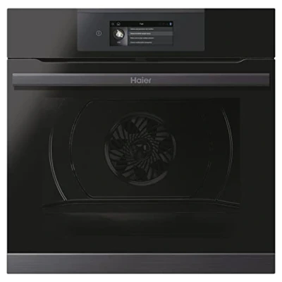 Imagen de Horno Haier Series 4 HWO60SM5T9BH, 70l, Multifunción, Pirolítico, 55cm, Wi Fi, Sonda térmica, Negro