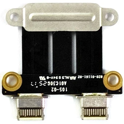 Imagen de ICTION Conector DC Jack IN para placa de alimentación repuesto 820 00484 02 MacBook Pro Retina 13 pulgadas 15 A1706 A1707 Power Board Connector 2016 2017 año