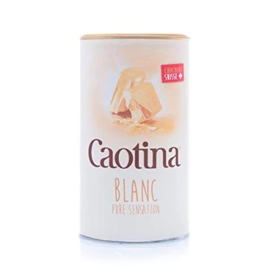 Imagen de Caotina blanc, Cacao en Polvo de Chocolate Blanco Suizo, Bebida Caliente Chocolate, Pack Triple, 3 x 500 g