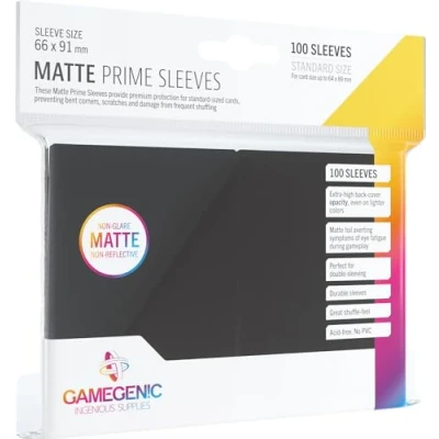 Imagen de Gamegenic GGS11030ML Matte Prime Sleeves (100 Pack), Black