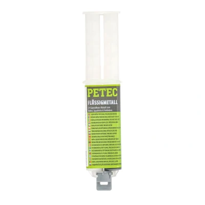 Imagen de PETEC 97425 Pegamento para metal 40C +120C Cartucho sin silicona, pulible, endurecible, rebarnizable, resistente al aceite 24 gris