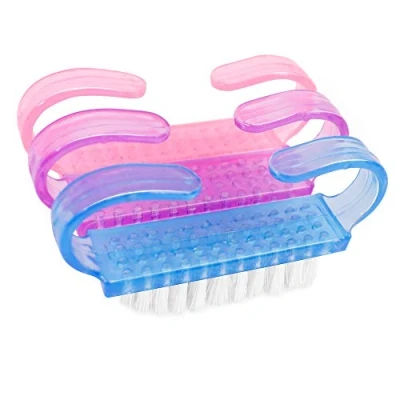 Imagen de TRIXES Paquete de 3 Cepillos Uñas en Miniatura para Viaje Colores Surtidos Ayuda Limpieza