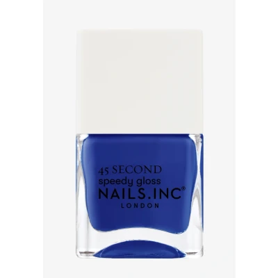Imagen de Nails Inc LONGING FOR LEICESTER Quick Drying Nagellack Tiefes Blau Schnelltrocknend in 45 Sekunden Nagelstärkend mit Hexanal, Kalzium, Magnesium Cruelty Free Perfekte Maniküre