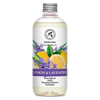 Imagen de Recambio Difusor Limón Lavanda 500 ml Fragancia de Hogar Intensa y Duradera Reed Recarga Varillas DifusorasAroma Aromaterapia Ambientador Ambiente