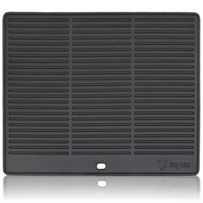 Imagen de BBQ Toro Plancha Rectangular de Hierro Fundido 48,5 x 32 cm Placa Reversible, Uso por Ambos Lados Universal y Maciza para Barbacoa Carbón Gas, Accesorio Barbacoa, Sartén