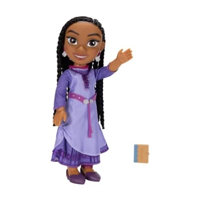 Imagen de Disney Wish Mi Amiga Asha Grande y Articulada Muñeca de 38 cm Altura con su atuendo icónico diario Preciosos Detalles para niñas 3 años +