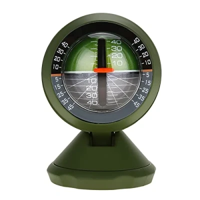 Imagen de Inclinómetro De Coche, Nivel Brújula Multifunción Aire Libre Medidor Pendiente Angulo Equilibradcoche Equipo Landmeter Automóvil Inclinación Repuesto Automotriz Giratorio 360 Grados Herramienta Metro