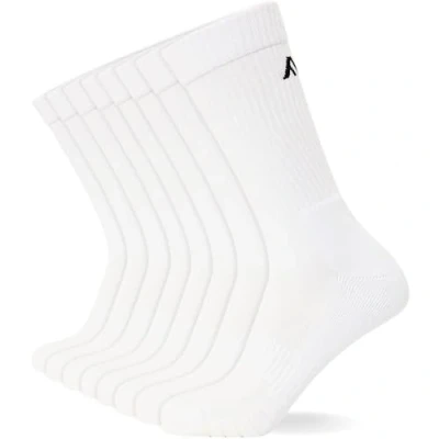 Imagen de FM London Unisex 8 PACK Calcetines, Talla: 42 45, White