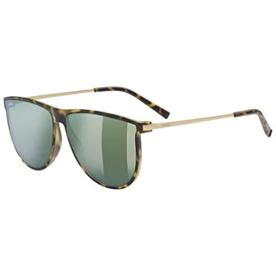 Imagen de uvex LGL 47, gafas de sol unisex, espejo, filtro cat. 3, havanna matt/mirror green, one size