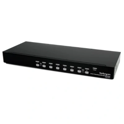 Imagen de StarTech.com Switch KVM DVI USB de 8 puertos para Rack 1U Conmutador Admite Resoluciones hasta 1920x1200 (SV831DVIU)