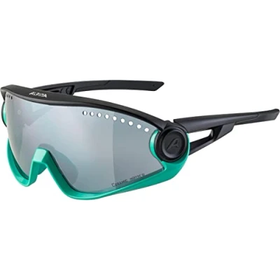 Imagen de Alpina Unisex Adultos, 5W1NG CM+ Gafas deportivas, black turquoise, One Size