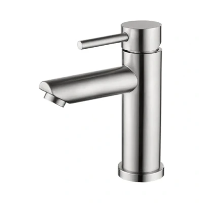 Imagen de Ibergrif, Mundo, Grifo de Lavabo Acero Inoxidable, Mezclador Monomando para Lavabo, Níquel Pulido