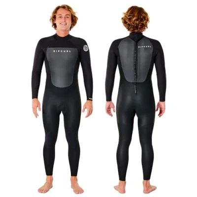 Imagen de Rip Curl Traje de Neopreno Omega 4/3 mm con Cremallera Trasera elástico y Costuras reforzadas, Ideal para temperaturas del Agua Entre 12 15 C
