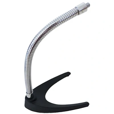 Imagen de Mesa trípode soporte para micrófono (Cuello de cisne cromo Ms60 Keepdrum)