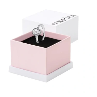 Imagen de Pandora Timeless Anillo con diseño de lágrima plata ley circonitas cúbicas transparentes, talla 50