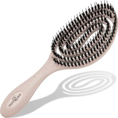 Imagen de MarQus cepillo cerdas jabali pelo desenredante para todo tipo de cabello con aún más antitirones