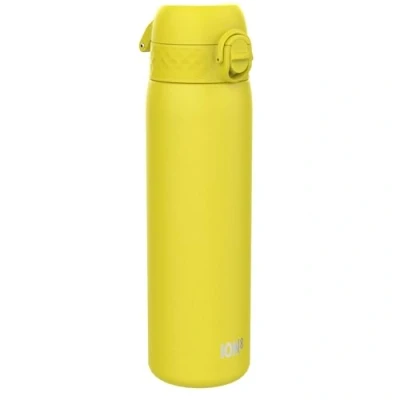 Imagen de Ion8 Botella Agua Acero Inoxidable Termica, 500ml, a Prueba de Fugas, Fácil Abrir, Cerradura Segura, Aptas para Lavavajillas, Adapta Portavasos, Asa Transporte, Resistente Rayones, Amarillo