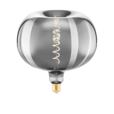 Imagen de EGLO LED E27 regulable en forma de manzana, espiral tamaño grande, bombilla vintage extragrande vaporizada diseño retro, 4 vatios, 50 lúmenes, blanco cálido, 2200k, Ø 22 cm