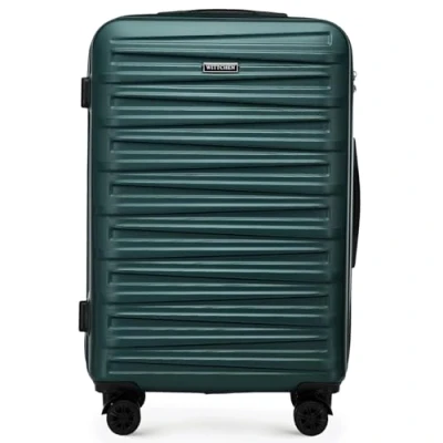 Imagen de WITTCHEN Skyspeed Line Maleta Mediana rígida ABS con Ruedas Trolley de Viaje Cerradura combinación Asa telescópica 4 Verde Ryanair/Vueling/Iberia/easyJet/Iberia Express