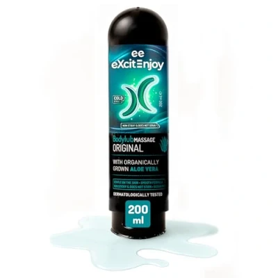 Imagen de gel lubricante íntimo y de masaje efecto frío 2 en 1 Aloe Vera, Vegano Dermatológicamente Testado, 200ml