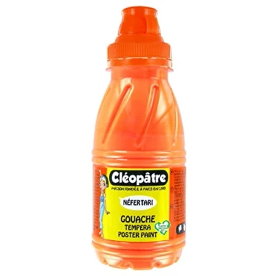 Imagen de Cleopatre PGN250 804 Pintura guache Nefertari fosforescente Frasco de 250 ml Naranjado