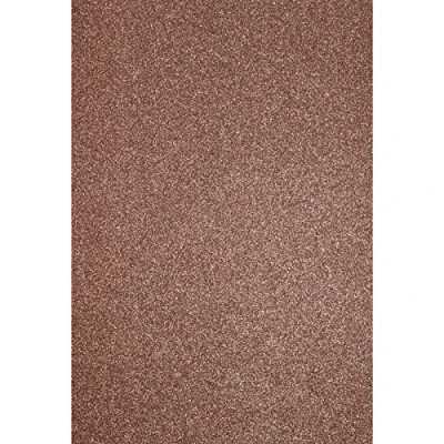 Imagen de Florence Cartulina con purpurina de colores A4 Marrón 5 hojas papel para manualidades álbum recortes hacer tarjetas y otras 250 g/m²