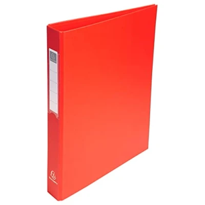 Imagen de Exacompta Carpeta de 4 anillas, plástico, 40 mm, color rojo