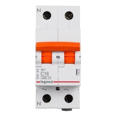Imagen de Interruptor magnetotermico para vivienda legrand 419939 rx3 2 polos 6ka 40a