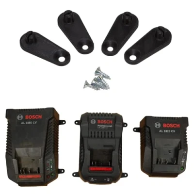 Imagen de Soporte de pared cargador 18 V para Bosch, Makita, Metabo accesorios taller perfectos... (Bosch)