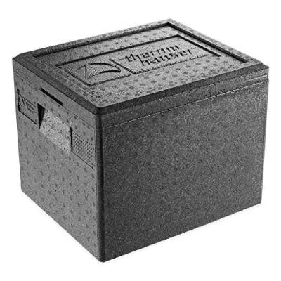Imagen de EPP GN 1/2 Caja térmica con tapa, color Negro, Plástico: EPP., 22 Liter