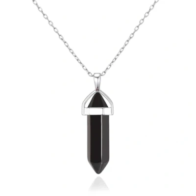 Imagen de Philip Jones Collar de Piedras Preciosas genuinas ónix Negro