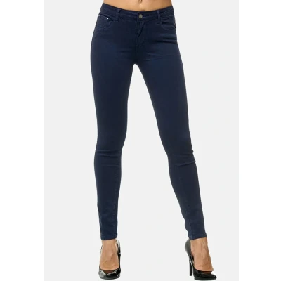 Imagen de Elara Pantalones para Mujer Jeans Elástico Chunkyrayan Azul Oscuro G09 2 Dk.Blue 34 (XS)