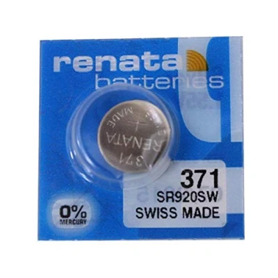 Imagen de Renata SP 371 Batería para reloj (370+) SR920SW (SR69, AG6, LR921, LR69, 171), 1 paquete