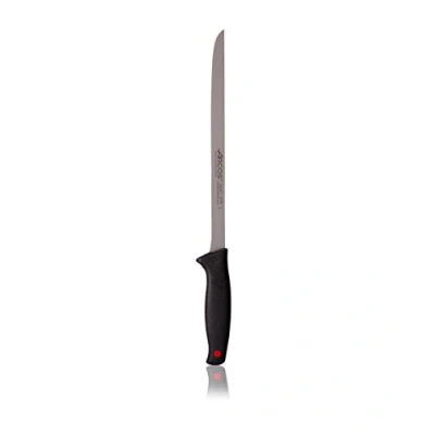 Imagen de Arcos Monaco, Cuchillo Jamonero, Acero Inoxidable Nitrum 240 mm, Mango Color Negro